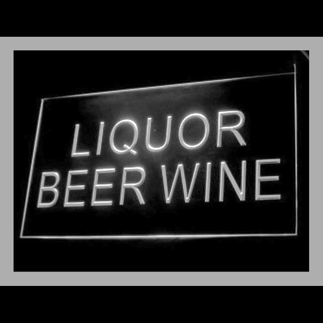 170097 Liquor Beer Wine Beverages Shop Store Home Decor Open Display illuminated Night Light Neon Sign 16 Color By Remote