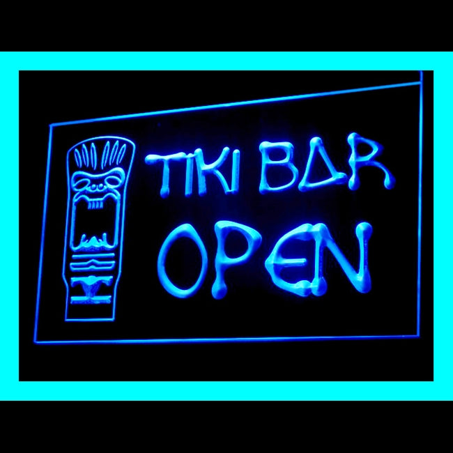 170102 Tiki Bar Happy Hours Beer Home Decor Open Display illuminated Night Light Neon Sign 16 Color By Remote