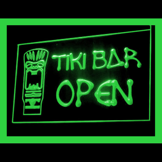 170102 Tiki Bar Happy Hours Beer Home Decor Open Display illuminated Night Light Neon Sign 16 Color By Remote