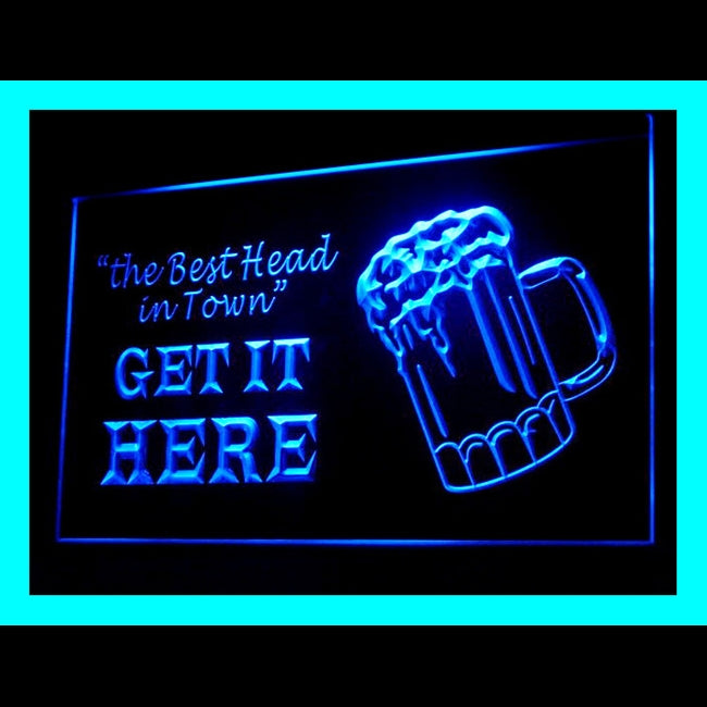 170109 The Best Head In Town Bar Beer Home Decor Open Display illuminated Night Light Neon Sign 16 Color By Remote