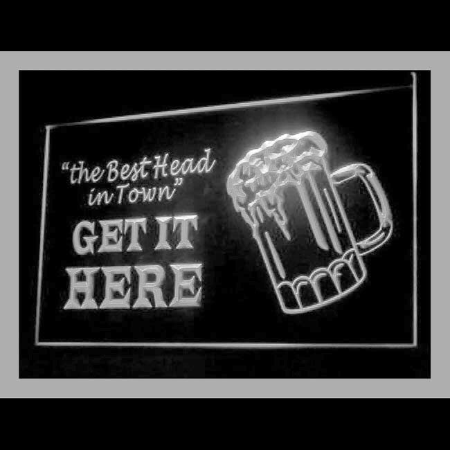 170109 The Best Head In Town Bar Beer Home Decor Open Display illuminated Night Light Neon Sign 16 Color By Remote