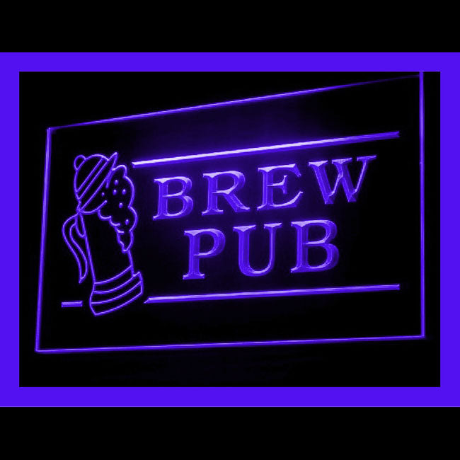 170117 Brew Pub Bar Club Home Decor Open Display illuminated Night Light Neon Sign 16 Color By Remote