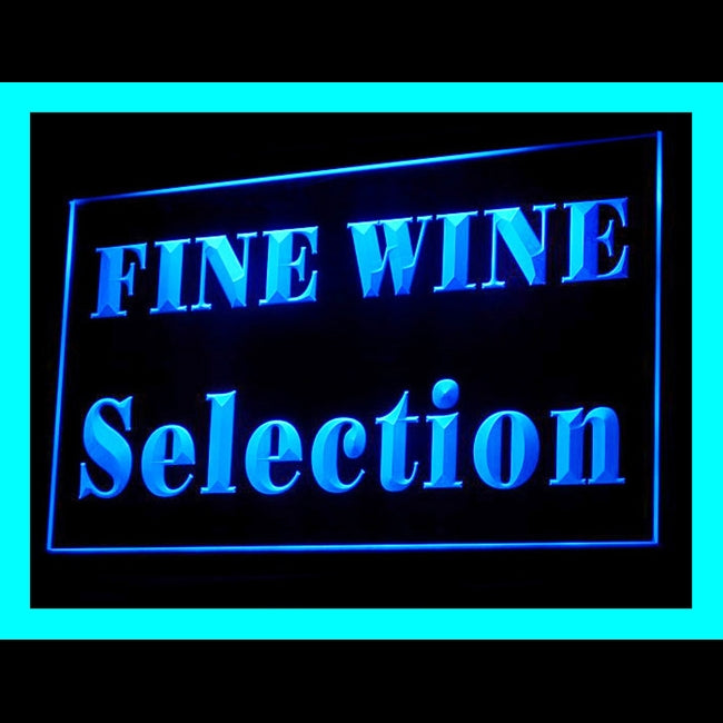 170118 Fine Wine Selection Shop Store Bar Pub Home Decor Open Display illuminated Night Light Neon Sign 16 Color By Remote
