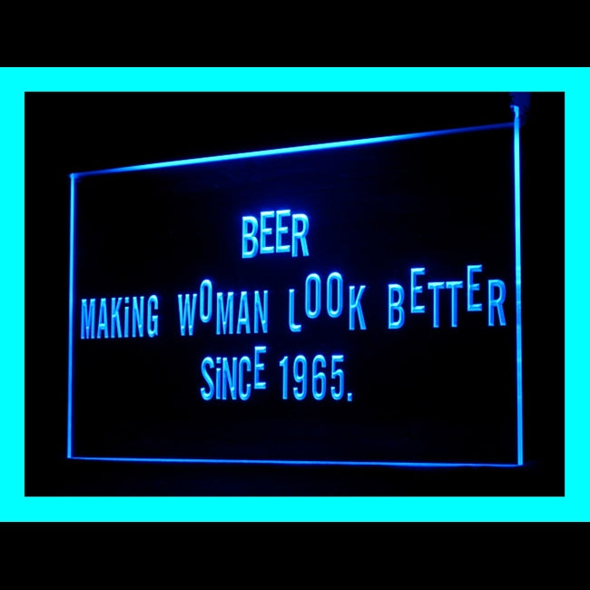 170127 Beer Making Women Look Better Bar Pub Home Decor Open Display illuminated Night Light Neon Sign 16 Color By Remote