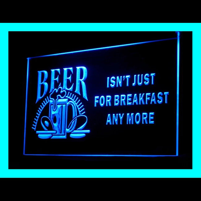 170132 Beer Isn't Just For Breakfast Any More Home Decor Open Display illuminated Night Light Neon Sign 16 Color By Remote