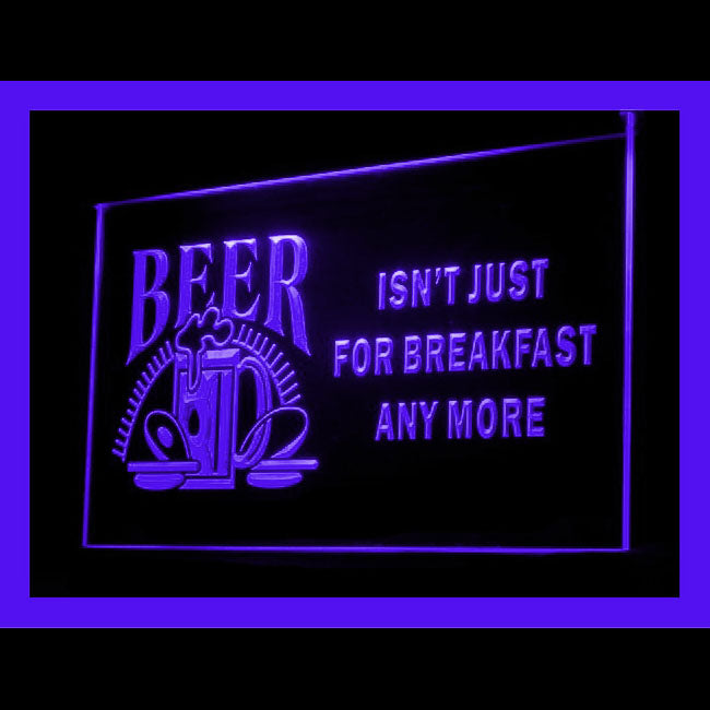 170132 Beer Isn't Just For Breakfast Any More Home Decor Open Display illuminated Night Light Neon Sign 16 Color By Remote