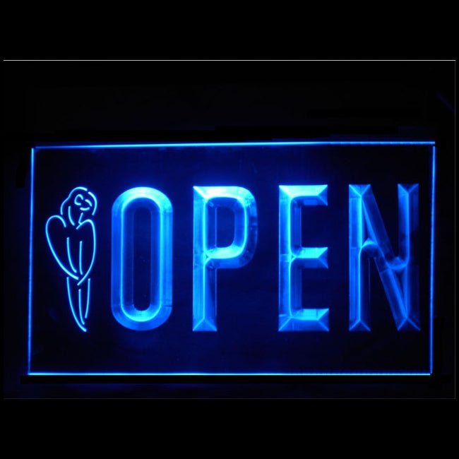 170144 Parrot Tiki Bar Beer Home Decor Open Display illuminated Night Light Neon Sign 16 Color By Remote