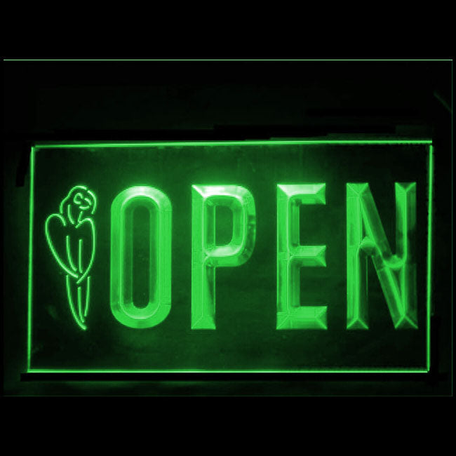 170144 Parrot Tiki Bar Beer Home Decor Open Display illuminated Night Light Neon Sign 16 Color By Remote