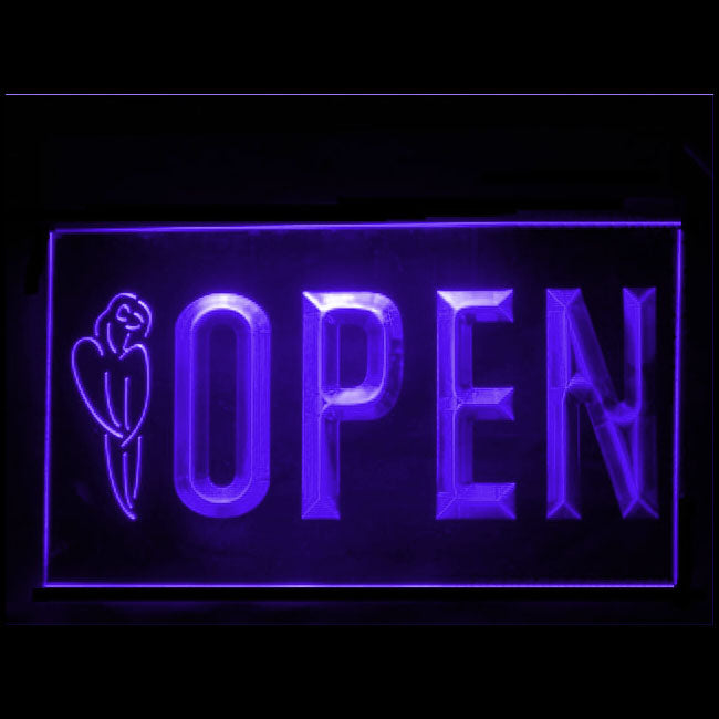 170144 Parrot Tiki Bar Beer Home Decor Open Display illuminated Night Light Neon Sign 16 Color By Remote