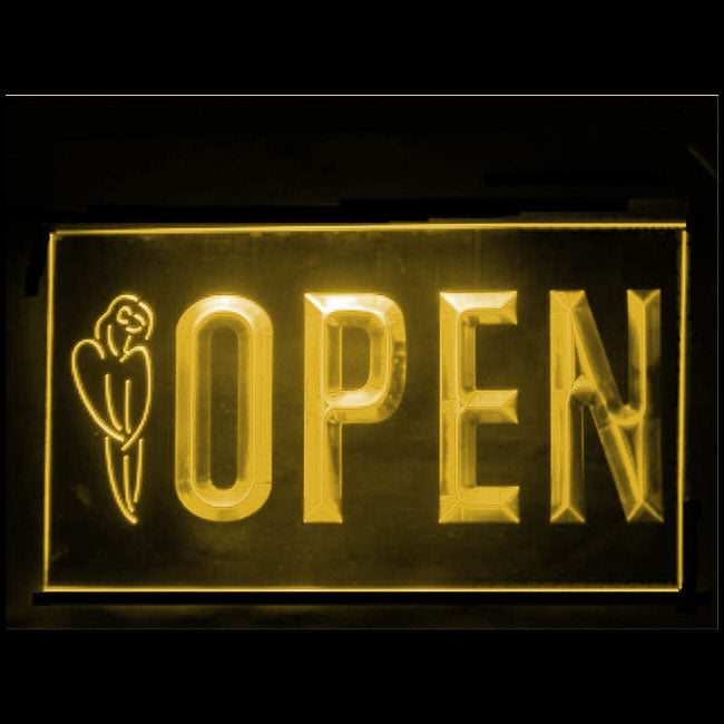 170144 Parrot Tiki Bar Beer Home Decor Open Display illuminated Night Light Neon Sign 16 Color By Remote