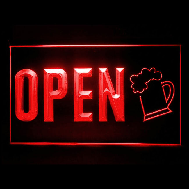 170154 Bar Happy Hours Beer Home Decor Open Display illuminated Night Light Neon Sign 16 Color By Remote