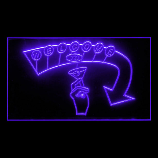170162 Welcome to Cocktails Bar Pub Home Decor Open Display illuminated Night Light Neon Sign 16 Color By Remote