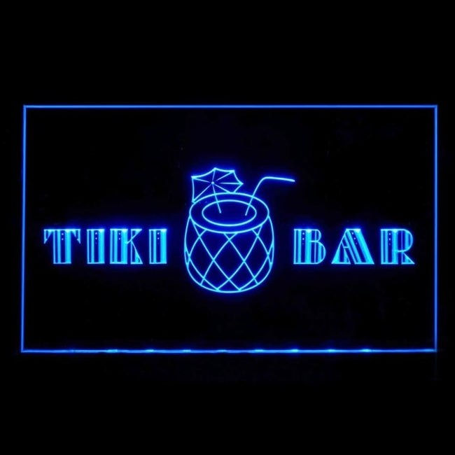170169 Tiki Bar Happy Hours Beer Home Decor Open Display illuminated Night Light Neon Sign 16 Color By Remote