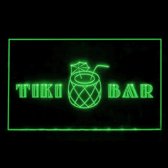 170169 Tiki Bar Happy Hours Beer Home Decor Open Display illuminated Night Light Neon Sign 16 Color By Remote