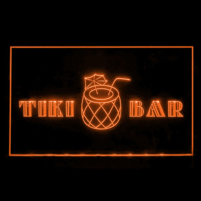 170169 Tiki Bar Happy Hours Beer Home Decor Open Display illuminated Night Light Neon Sign 16 Color By Remote