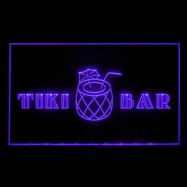 170169 Tiki Bar Happy Hours Beer Home Decor Open Display illuminated Night Light Neon Sign 16 Color By Remote