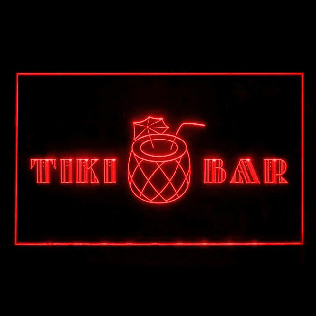 170169 Tiki Bar Happy Hours Beer Home Decor Open Display illuminated Night Light Neon Sign 16 Color By Remote