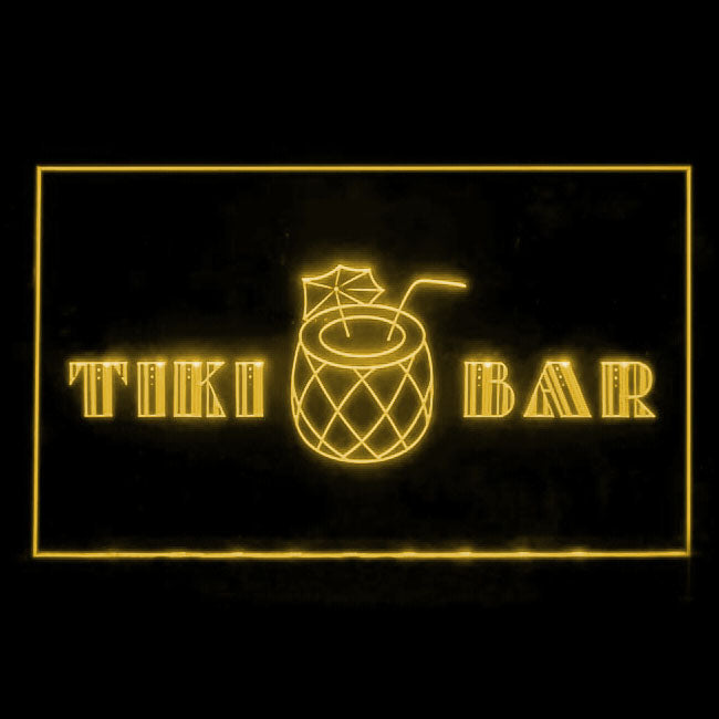 170169 Tiki Bar Happy Hours Beer Home Decor Open Display illuminated Night Light Neon Sign 16 Color By Remote