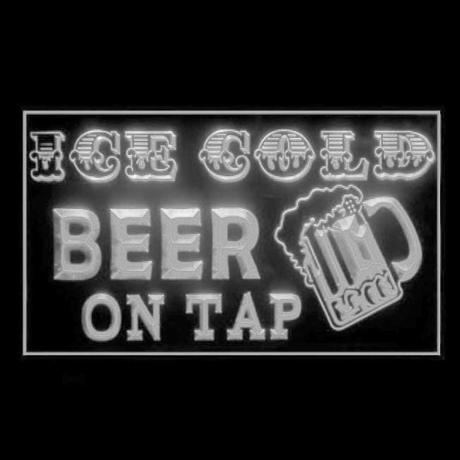 170208 Ice Cold Beer Bar Home Decor Open Display illuminated Night Light Neon Sign 16 Color By Remote