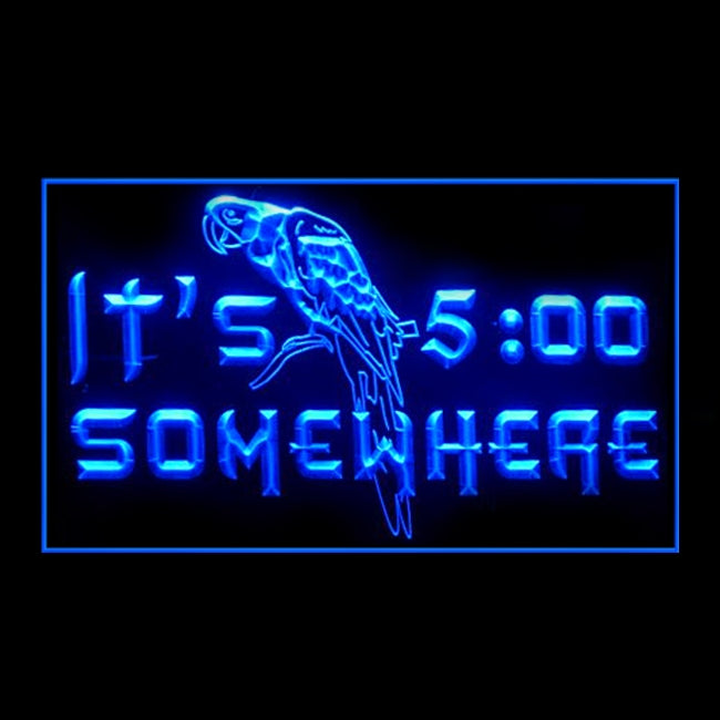 170244 ITS 5:01 Somewhere Bar Pub Home Decor Open Display illuminated Night Light Neon Sign 16 Color By Remote
