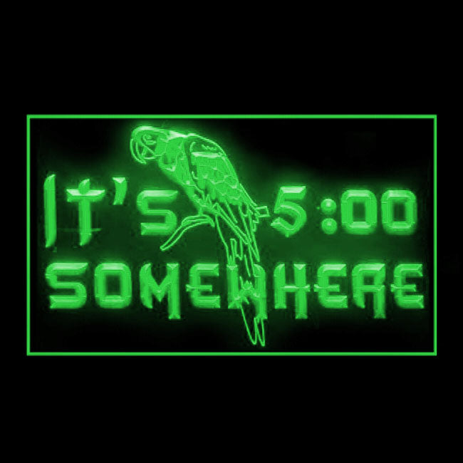 170244 ITS 5:01 Somewhere Bar Pub Home Decor Open Display illuminated Night Light Neon Sign 16 Color By Remote
