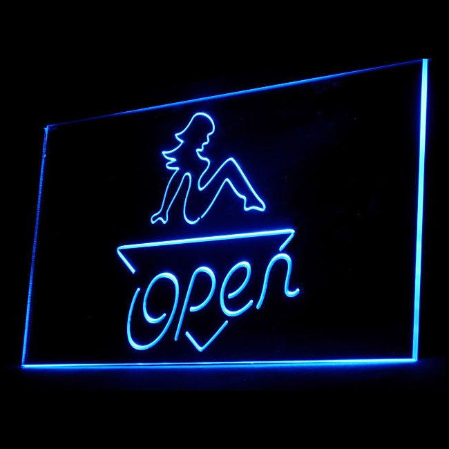 180002 Open Sexy Girl Dancing Club Adult Store Shop Home Decor Open Display illuminated Night Light Neon Sign 16 Color By Remote