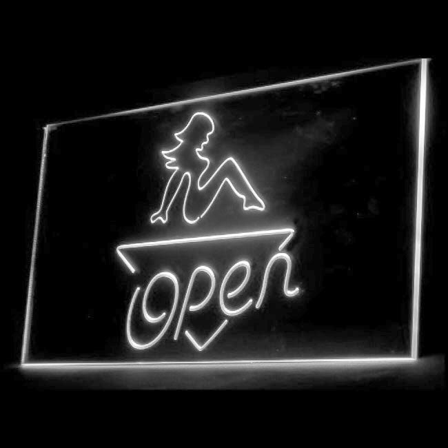 180002 Open Sexy Girl Dancing Club Adult Store Shop Home Decor Open Display illuminated Night Light Neon Sign 16 Color By Remote