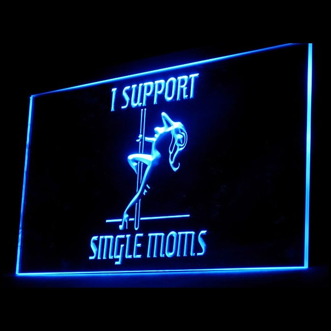 180010 Exotic Dancer Support Moms Pole Sexual Home Decor Open Display illuminated Night Light Neon Sign 16 Color By Remote