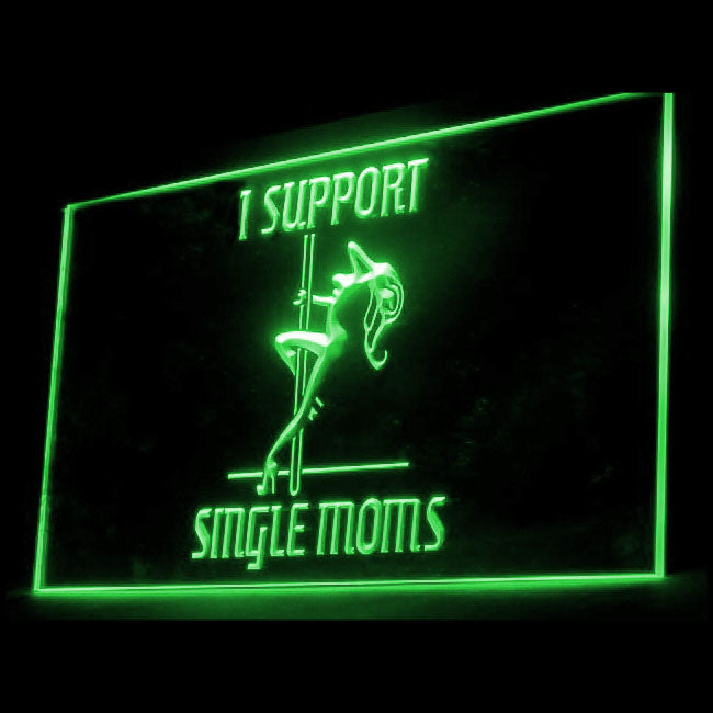 180010 Exotic Dancer Support Moms Pole Sexual Home Decor Open Display illuminated Night Light Neon Sign 16 Color By Remote