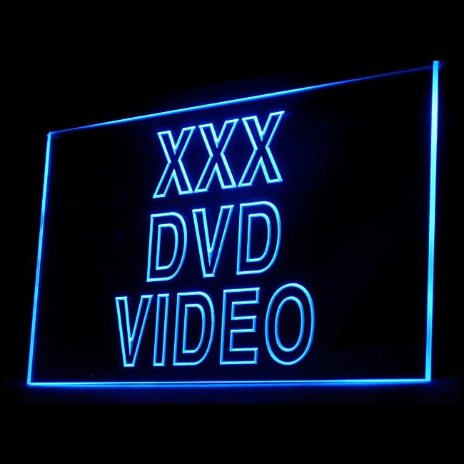 180021 XXX DVD Video Adult Store Shop Home Decor Open Display illuminated Night Light Neon Sign 16 Color By Remote