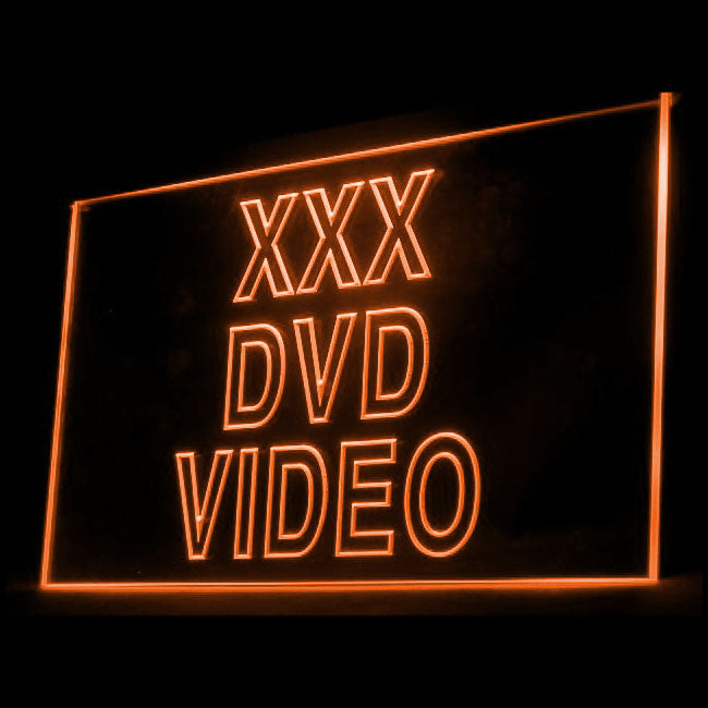 180021 XXX DVD Video Adult Store Shop Home Decor Open Display illuminated Night Light Neon Sign 16 Color By Remote