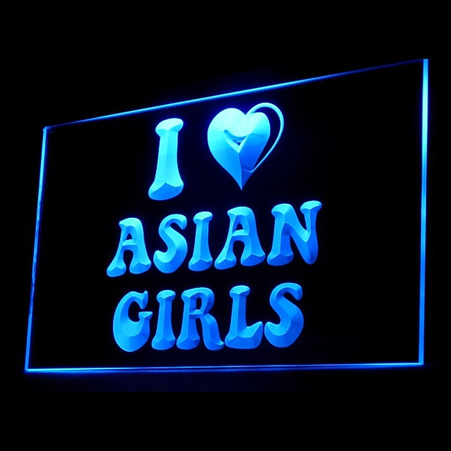 180022 Love Asian Girls Adult Store Shop Home Decor Open Display illuminated Night Light Neon Sign 16 Color By Remote