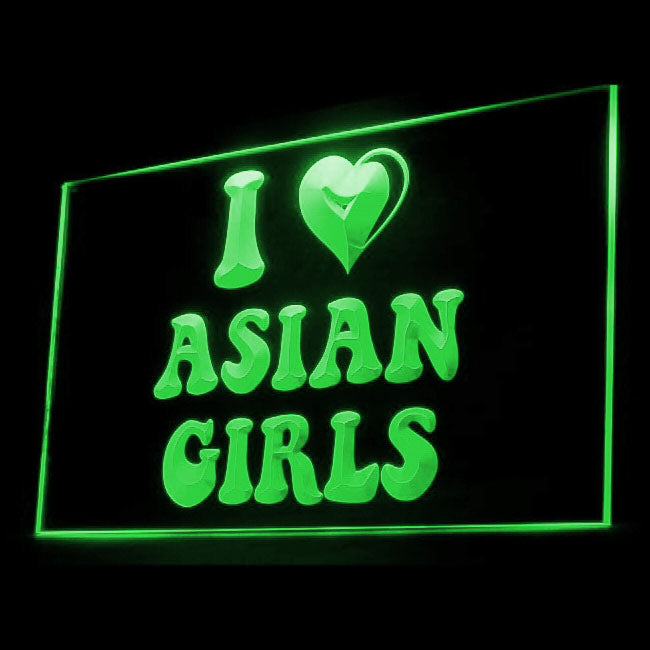 180022 Love Asian Girls Adult Store Shop Home Decor Open Display illuminated Night Light Neon Sign 16 Color By Remote