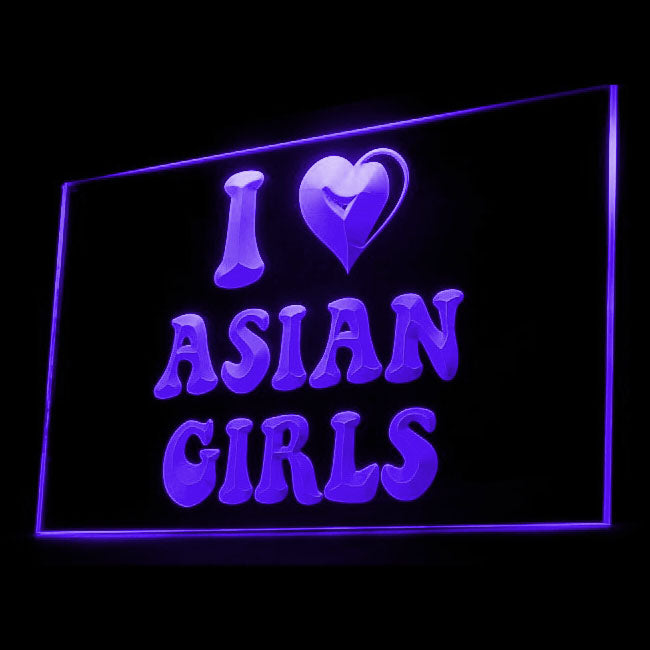 180022 Love Asian Girls Adult Store Shop Home Decor Open Display illuminated Night Light Neon Sign 16 Color By Remote