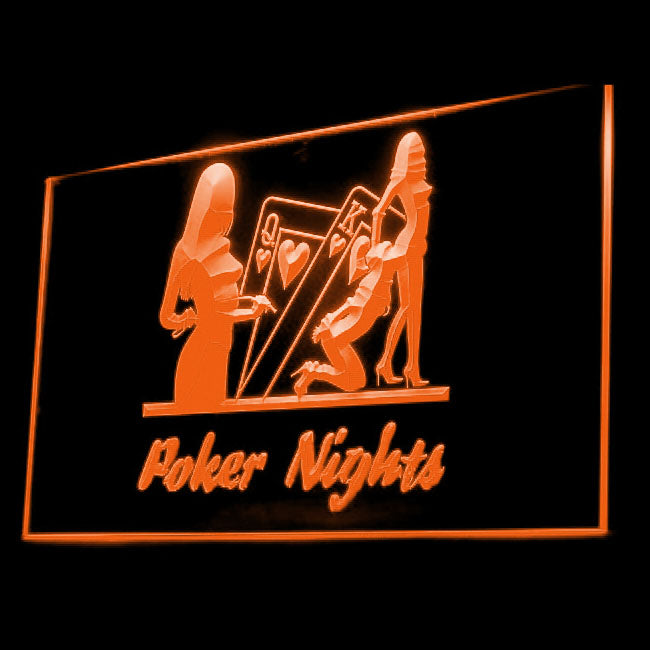 180027 Poker Night Gambling Casino Man Cave Home Decor Open Display illuminated Night Light Neon Sign 16 Color By Remote