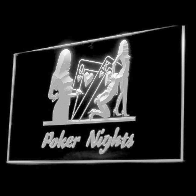 180027 Poker Night Gambling Casino Man Cave Home Decor Open Display illuminated Night Light Neon Sign 16 Color By Remote