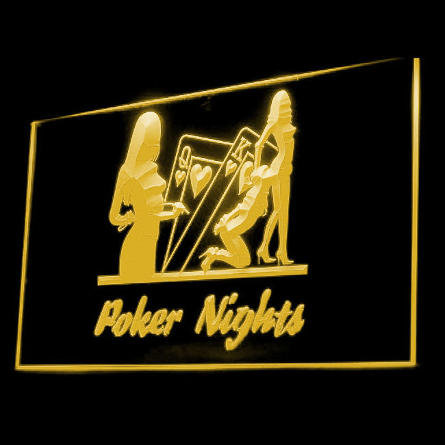 180027 Poker Night Gambling Casino Man Cave Home Decor Open Display illuminated Night Light Neon Sign 16 Color By Remote