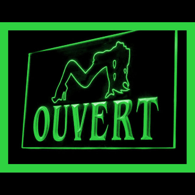 180036 French Open Ouvert Sexy Dancing Club Adult Shop Home Decor Open Display illuminated Night Light Neon Sign 16 Color By Remote