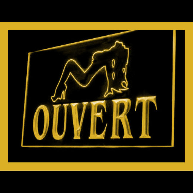 180036 French Open Ouvert Sexy Dancing Club Adult Shop Home Decor Open Display illuminated Night Light Neon Sign 16 Color By Remote