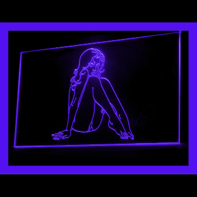 180046 Sexy Nude Girl Adult Store Shop Home Decor Open Display illuminated Night Light Neon Sign 16 Color By Remote