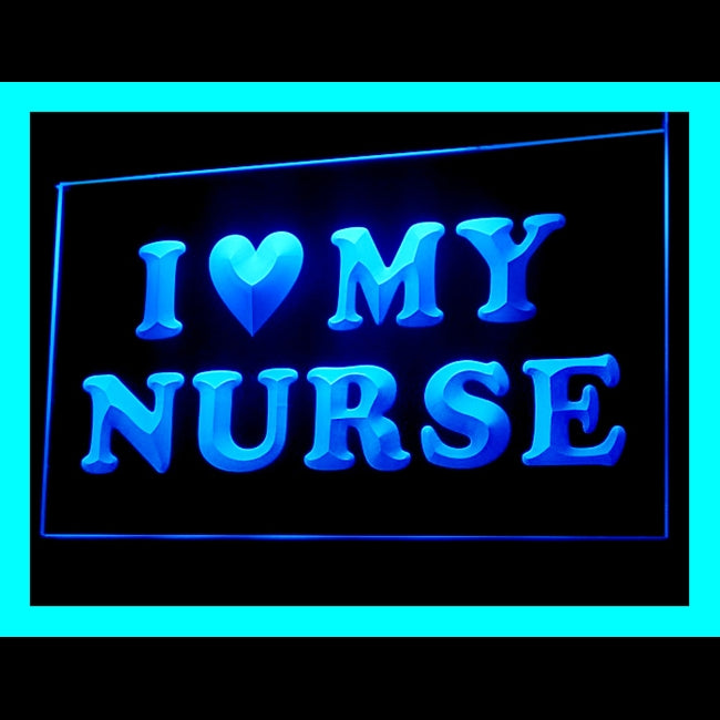 180051 I love My Nurse Adult Store Shop Home Decor Open Display illuminated Night Light Neon Sign 16 Color By Remote