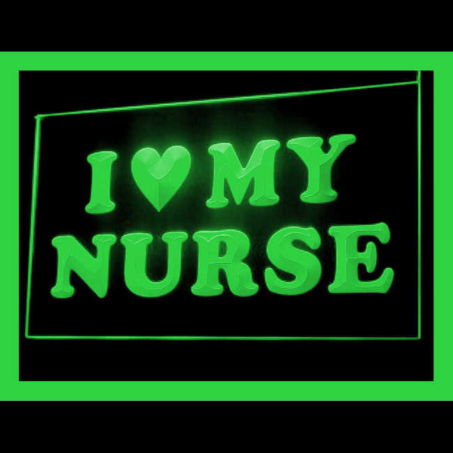 180051 I love My Nurse Adult Store Shop Home Decor Open Display illuminated Night Light Neon Sign 16 Color By Remote