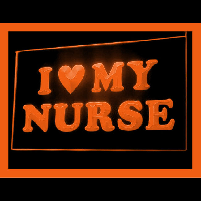 180051 I love My Nurse Adult Store Shop Home Decor Open Display illuminated Night Light Neon Sign 16 Color By Remote