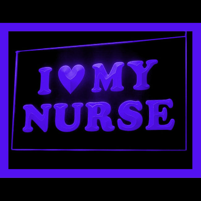 180051 I love My Nurse Adult Store Shop Home Decor Open Display illuminated Night Light Neon Sign 16 Color By Remote