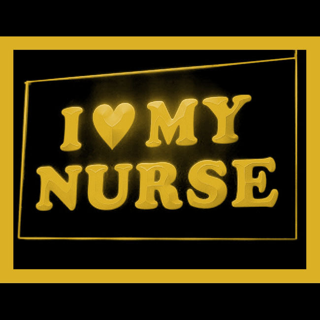 180051 I love My Nurse Adult Store Shop Home Decor Open Display illuminated Night Light Neon Sign 16 Color By Remote