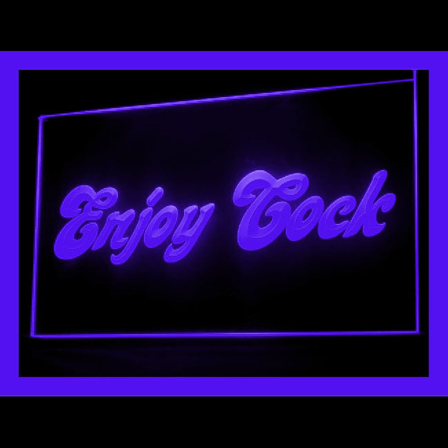 180053 Enjoy Cock Funny Adult Store Shop Home Decor Open Display illuminated Night Light Neon Sign 16 Color By Remote