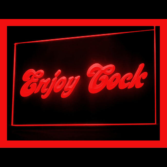 180053 Enjoy Cock Funny Adult Store Shop Home Decor Open Display illuminated Night Light Neon Sign 16 Color By Remote