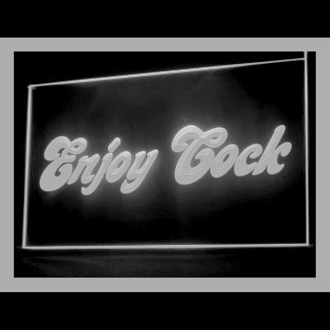 180053 Enjoy Cock Funny Adult Store Shop Home Decor Open Display illuminated Night Light Neon Sign 16 Color By Remote