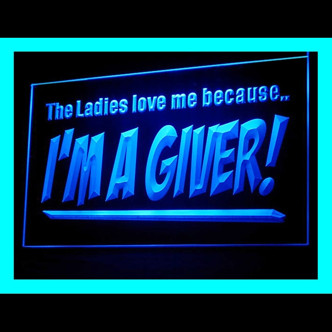 180054 I Am Giver Bar Pub Adult Store Shop Home Decor Open Display illuminated Night Light Neon Sign 16 Color By Remote