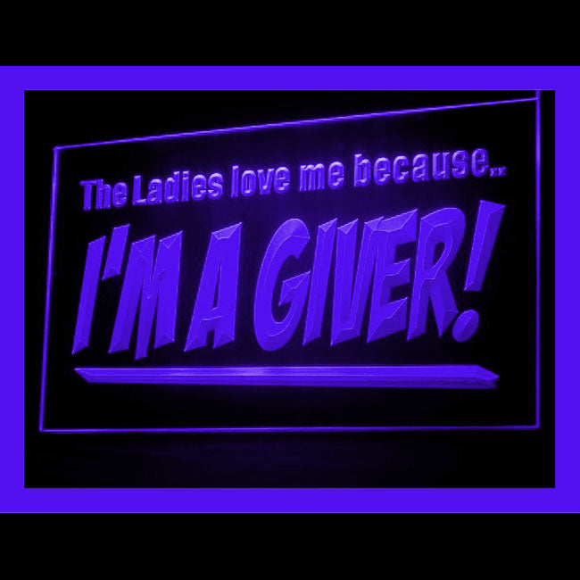 180054 I Am Giver Bar Pub Adult Store Shop Home Decor Open Display illuminated Night Light Neon Sign 16 Color By Remote